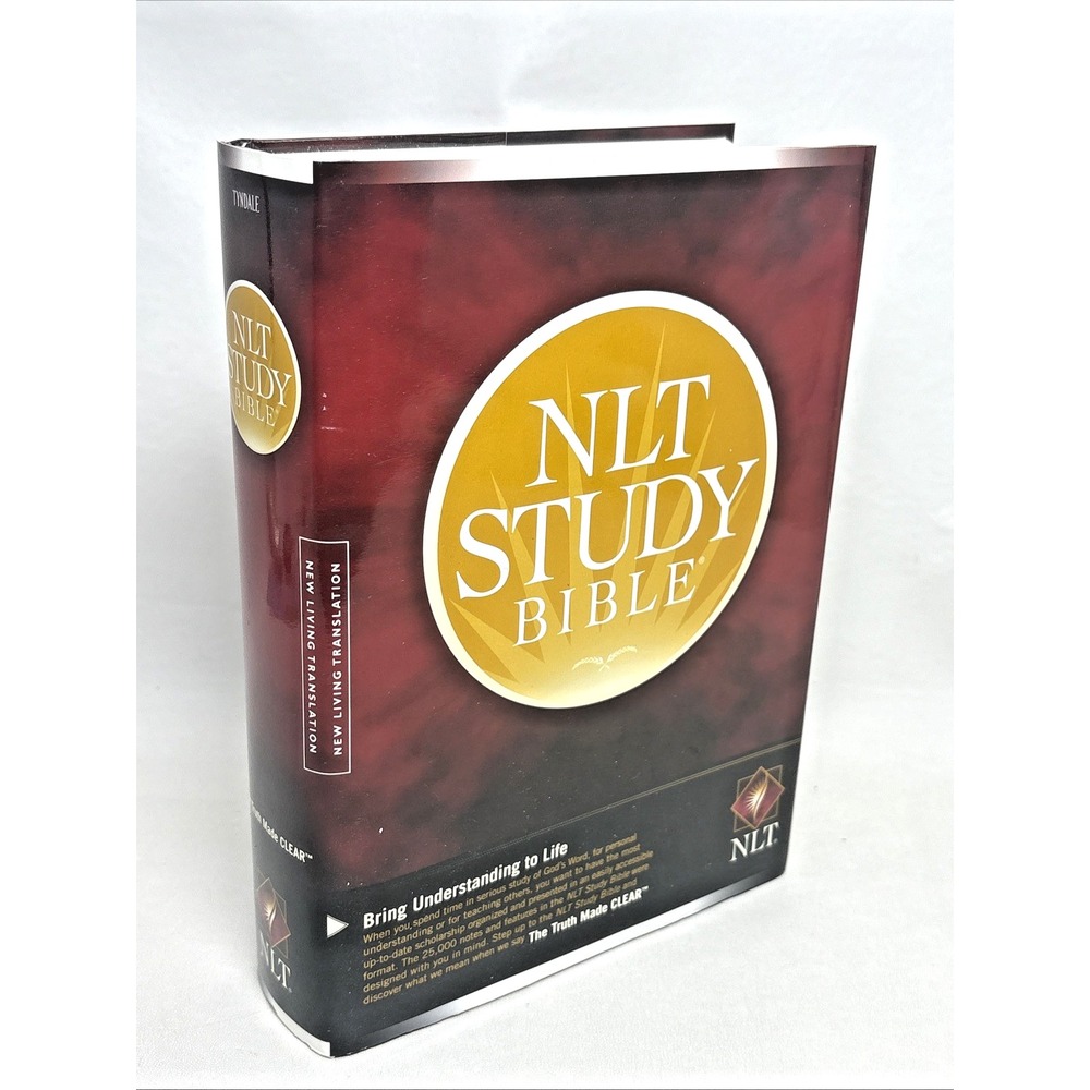 NLT Study Bible NLT Biblical Study & Reference Tyndale Red Letter Tabs 2008 HC